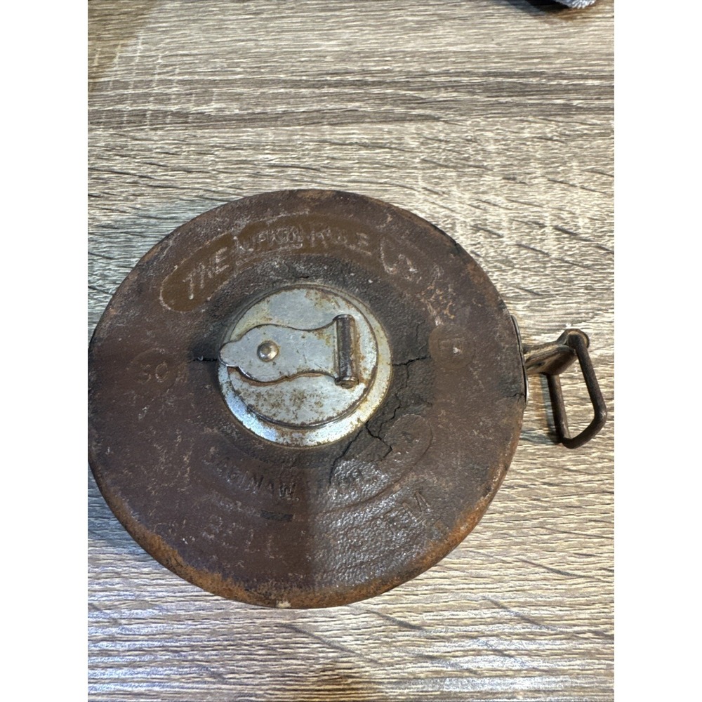 The Lufkin Rule Co Made In USA Ltd Challenge 50' Steel Tape Measure Leather Case